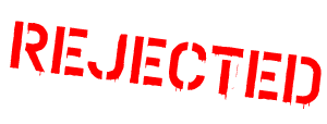 REJECTED red stamp